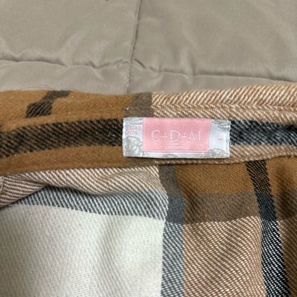 Flannel Burberry like patterned dress sz 12 - Picture 4 of 4